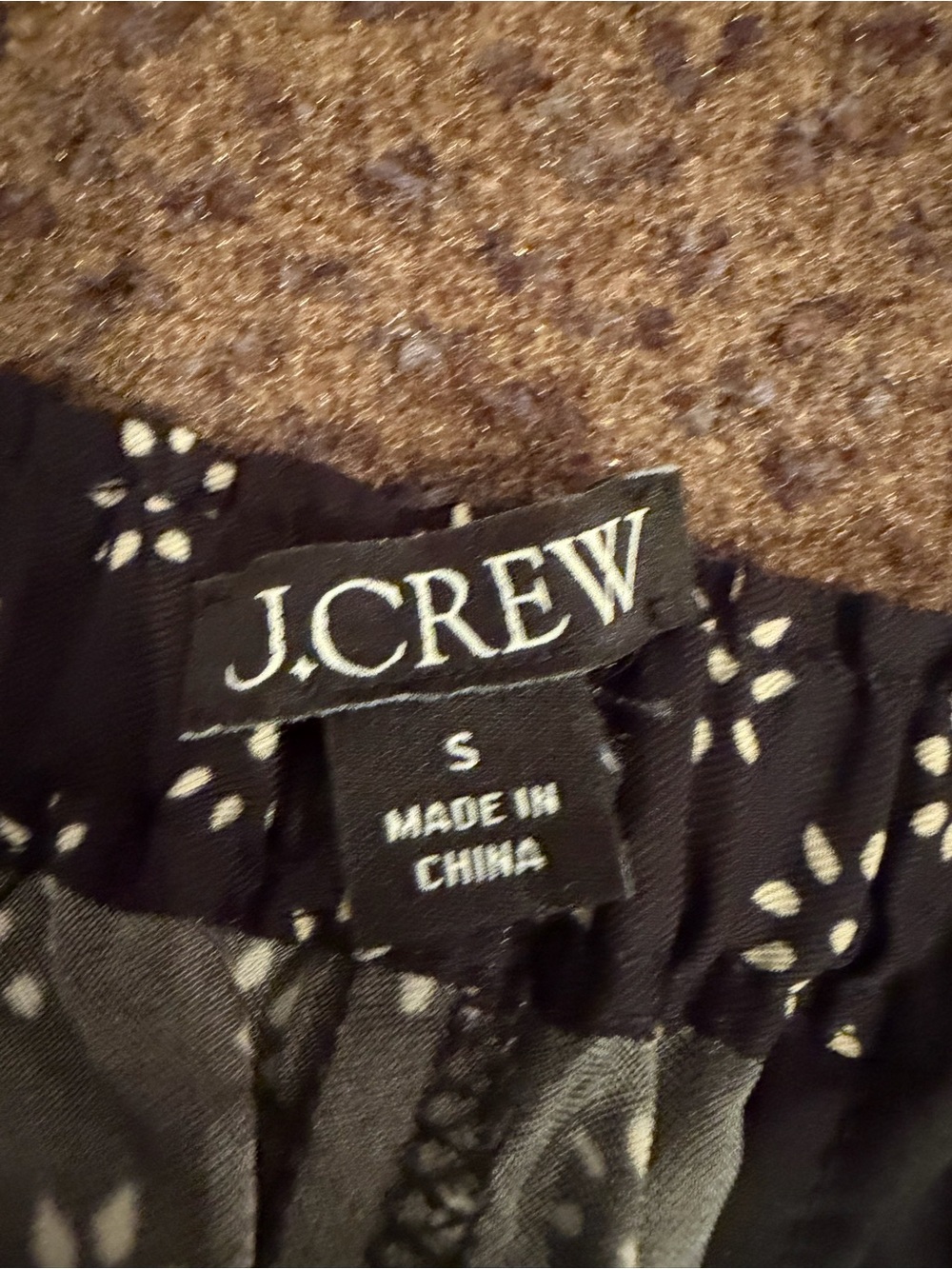 J. Crew Black and White Wide-Leg Printed Pants - Picture 6 of 8
